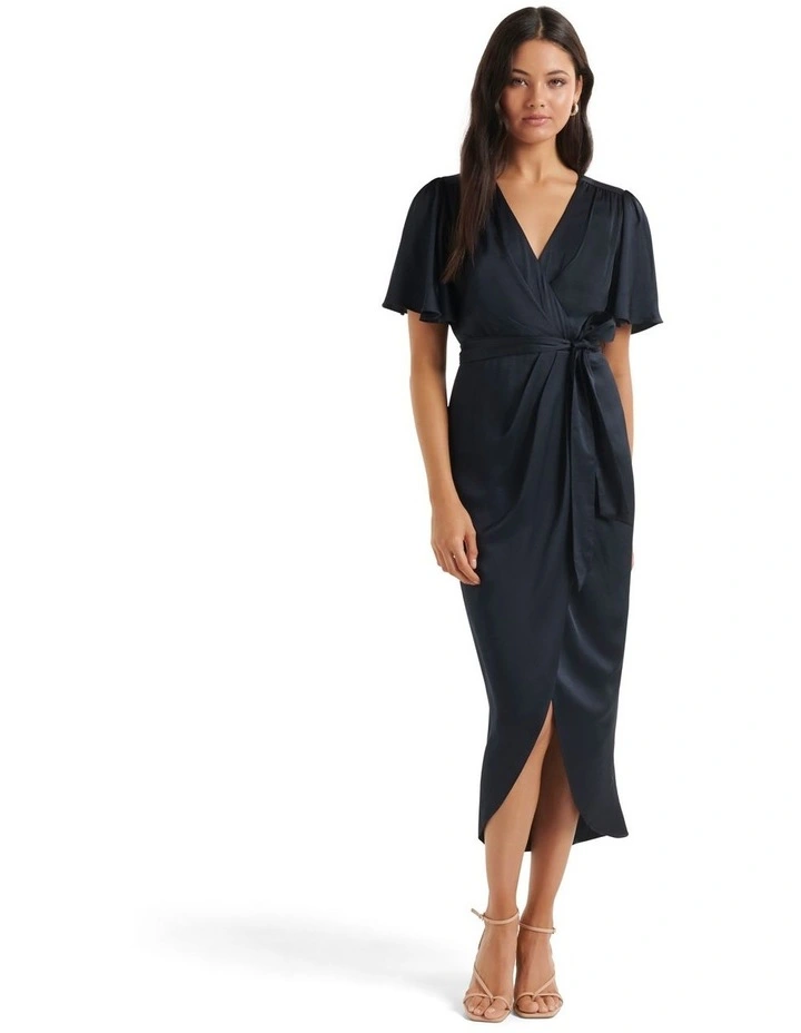 Forever New Carolina Satin Midi Dress In Navy 3 Forever New Carolina Satin Midi Dress In Navy