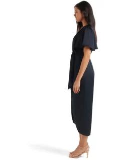 Forever New Carolina Satin Midi Dress In Navy 8 Forever New Carolina Satin Midi Dress In Navy -Women Summer Clothing Store 973948150 973960840 3 720x928