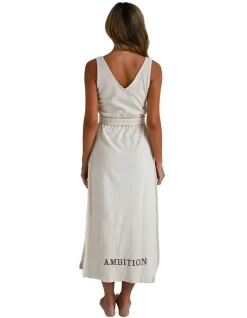 Organic Cotton Long Dress In Beige -Women Summer Clothing Store 974794150 2 720x928