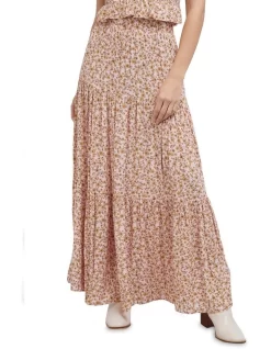Camilla Floral Maxi Skirt In Multi