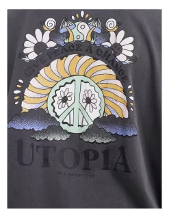 Utopia Tee In Grey -Women Summer Clothing Store 975306700 3 720x928