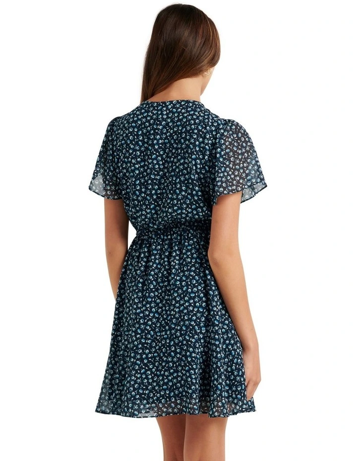 Nahla Flutter Sleeve Mini In Blue 4 Nahla Flutter Sleeve Mini In Blue - Image 2