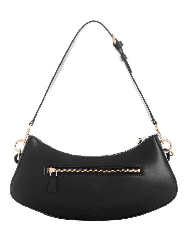 Guess Corina Zip Top Shoulder Bag In Black 4 Guess Corina Zip Top Shoulder Bag In Black - Image 2