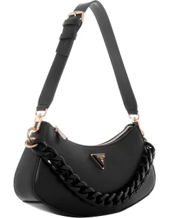 Guess Corina Zip Top Shoulder Bag In Black 9 Guess Corina Zip Top Shoulder Bag In Black -Women Summer Clothing Store 977208400 4 720x928