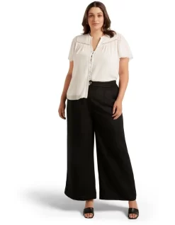 Sevyn Flutter Spliced Blouse In White -Women Summer Clothing Store 977775670 977778100 5 720x928