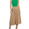 Hemp Nylon Midi Skirt In Brown 2 Hemp Nylon Midi Skirt In Brown -Women Summer Clothing Store 978315580 1 720x928