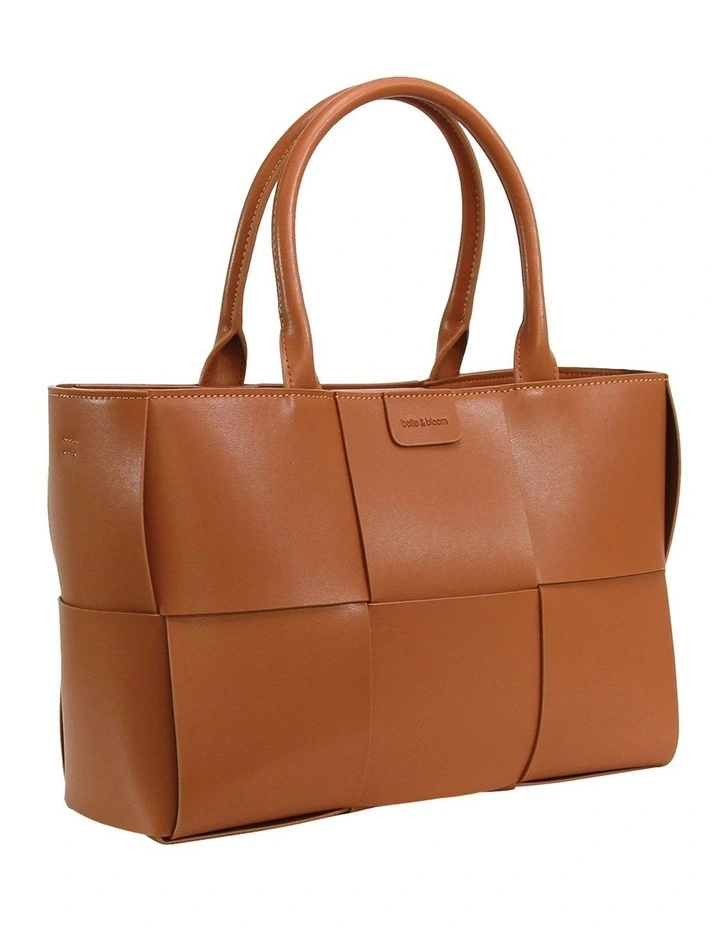 Long Way Home Woven Tote In Brown 4 Long Way Home Woven Tote In Brown - Image 2