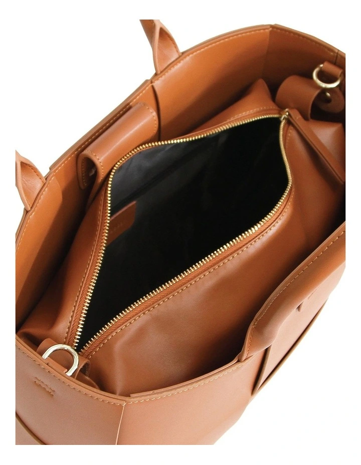 Long Way Home Woven Tote In Brown 9 Long Way Home Woven Tote In Brown - Image 7