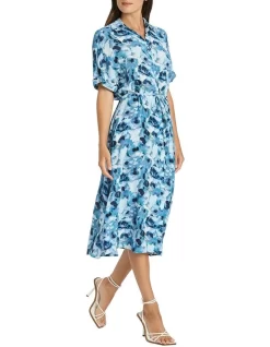 Reyne Button Front Dress In Blue 9 Reyne Button Front Dress In Blue -Women Summer Clothing Store 979091740 4 720x928