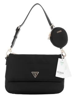 Guess Eco Gemma Shoulder Bagin Black