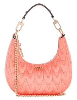 Guess Golden Rock Shoulder Bag In Orange
