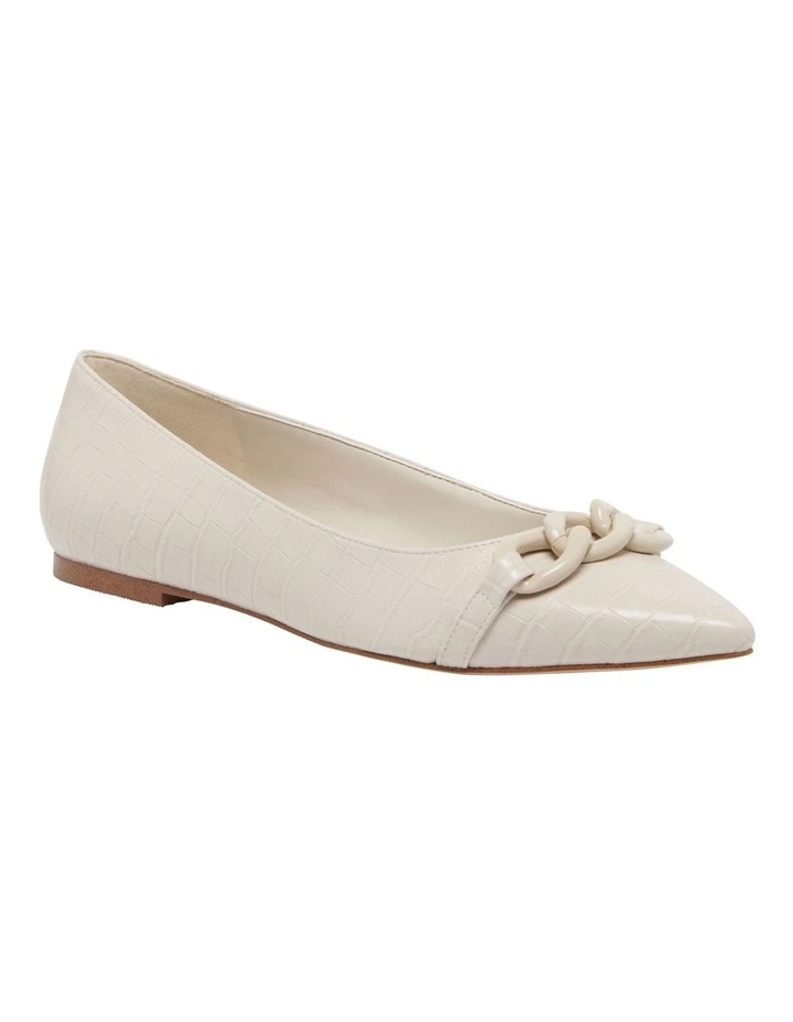 Nine West Brinks Flat In Cream 4 Nine West Brinks Flat In Cream - Image 2