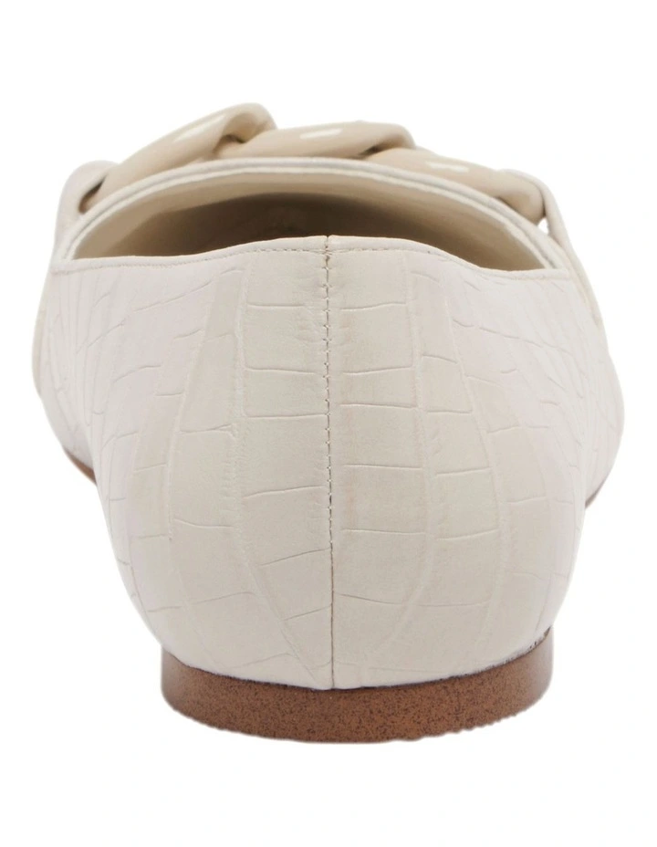 Nine West Brinks Flat In Cream 6 Nine West Brinks Flat In Cream - Image 4