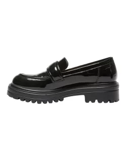 Bandit Flat Loafers In Black Patent -Women Summer Clothing Store 980926840 3 720x928