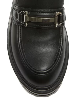 Belinda Flat Loafers In Black Smooth -Women Summer Clothing Store 980928280 7 720x928