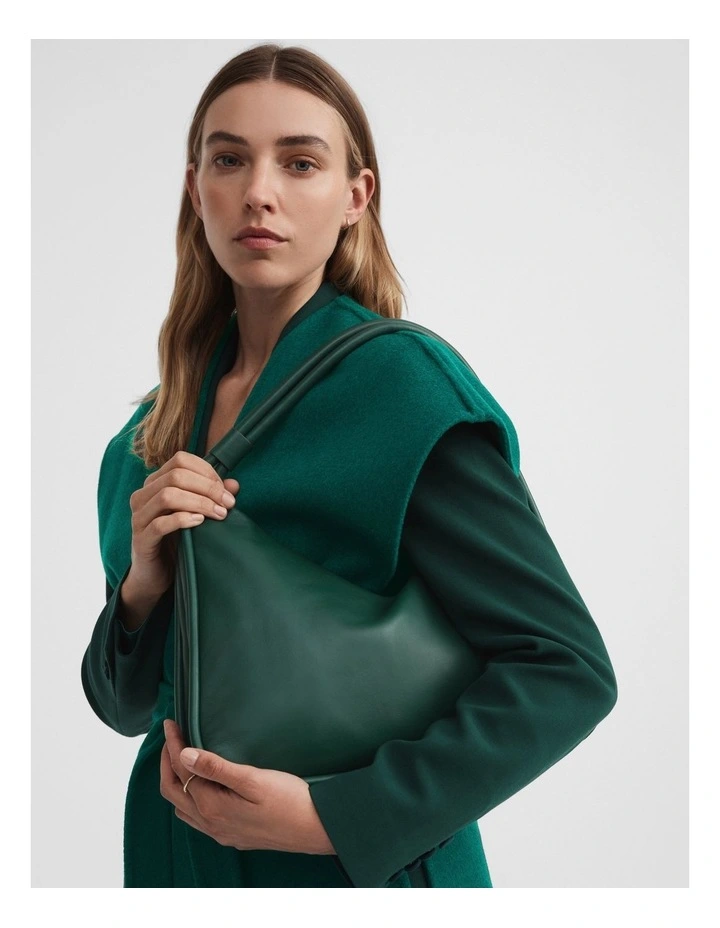 Soft Leather Shoulder Bag In Teal Green 4 Soft Leather Shoulder Bag In Teal Green - Image 2