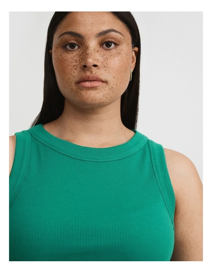 Bind Detail Racer In Aqua Green 3 Bind Detail Racer In Aqua Green