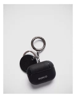 Mimpod Airpod Pro Keyring Case In Black Gunmetal