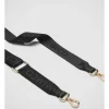Webbing Bag Strap In Black Light Gold