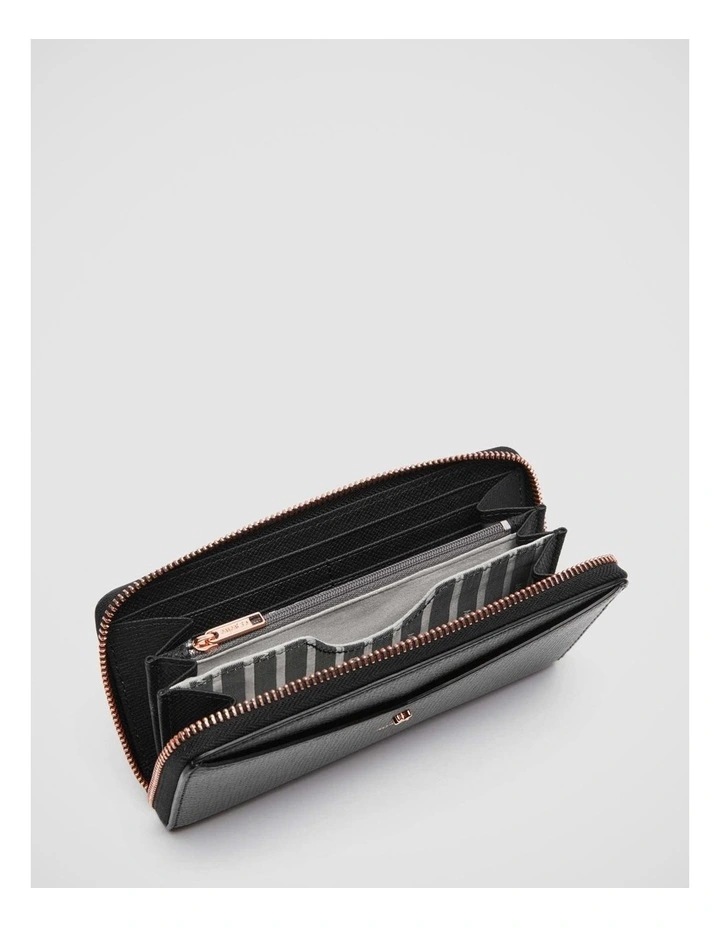 D-vine Large Wallet In Black Rose Gold 6 D-vine Large Wallet In Black Rose Gold - Image 4