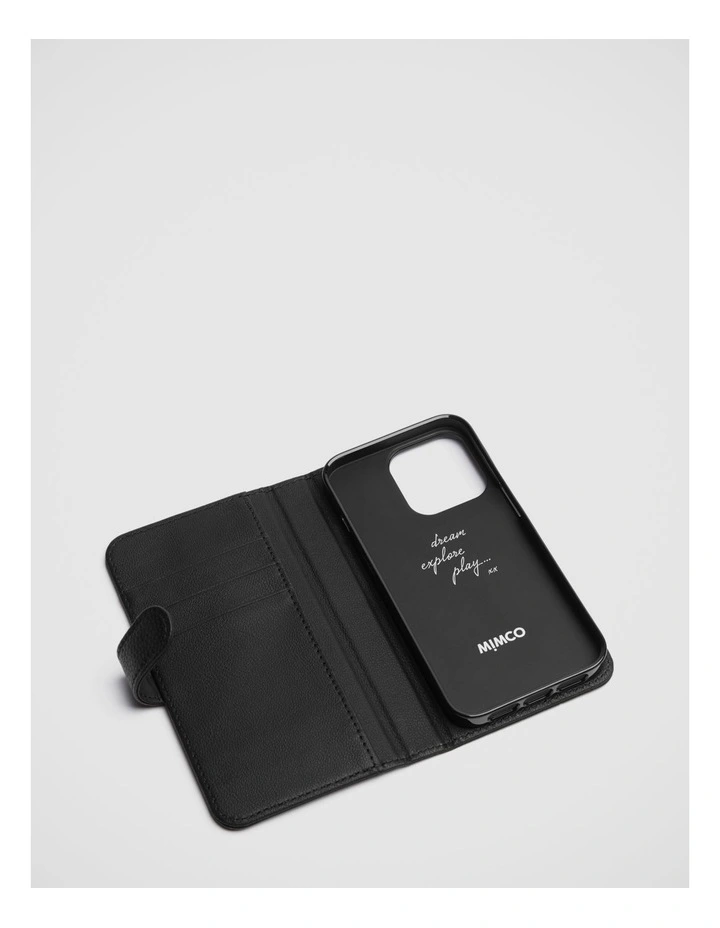 Hendrix Flip Case For Iphone 13-13 Pro In Black Gunmetal 4 Hendrix Flip Case For Iphone 13-13 Pro In Black Gunmetal - Image 2