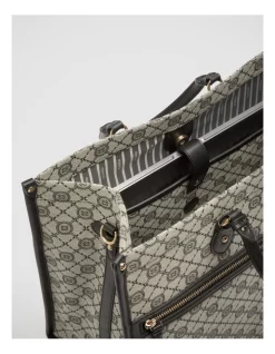 Mim-gram Tote Bag In Black Light Gold -Women Summer Clothing Store 982441540 7 720x928