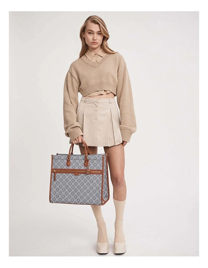 Mim-gram Tote Bag In Denim 4 Mim-gram Tote Bag In Denim - Image 2