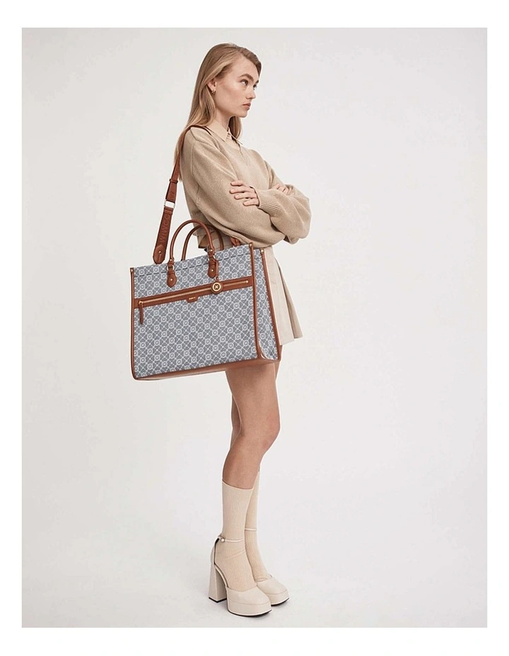 Mim-gram Tote Bag In Denim 6 Mim-gram Tote Bag In Denim - Image 4