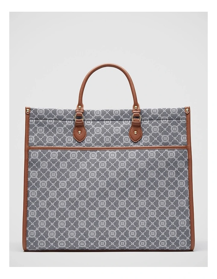 Mim-gram Tote Bag In Denim 7 Mim-gram Tote Bag In Denim - Image 5