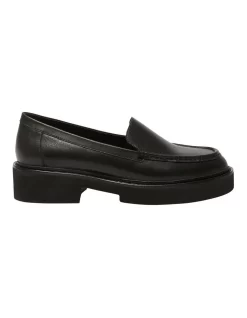 Abbott Leather Flat Shoes In Black