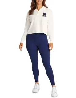 Ivy League Rugby Long Sleeve Top In Chalk -Women Summer Clothing Store 983670130 5 720x928