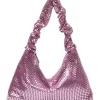 Disco Bag In Pink Mesh