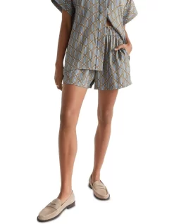 Linear Retro Short In Multi