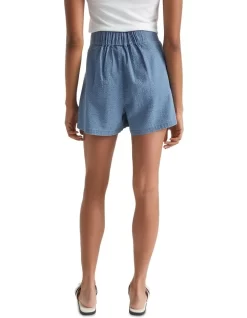 Seersucker Pleat Front Short 9 Seersucker Pleat Front Short -Women Summer Clothing Store 984286810 4 720x928