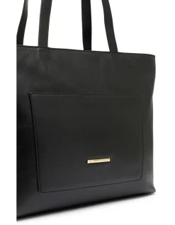 Delaney Leather Workwear Bag In Black -Women Summer Clothing Store 984827170 3 720x928