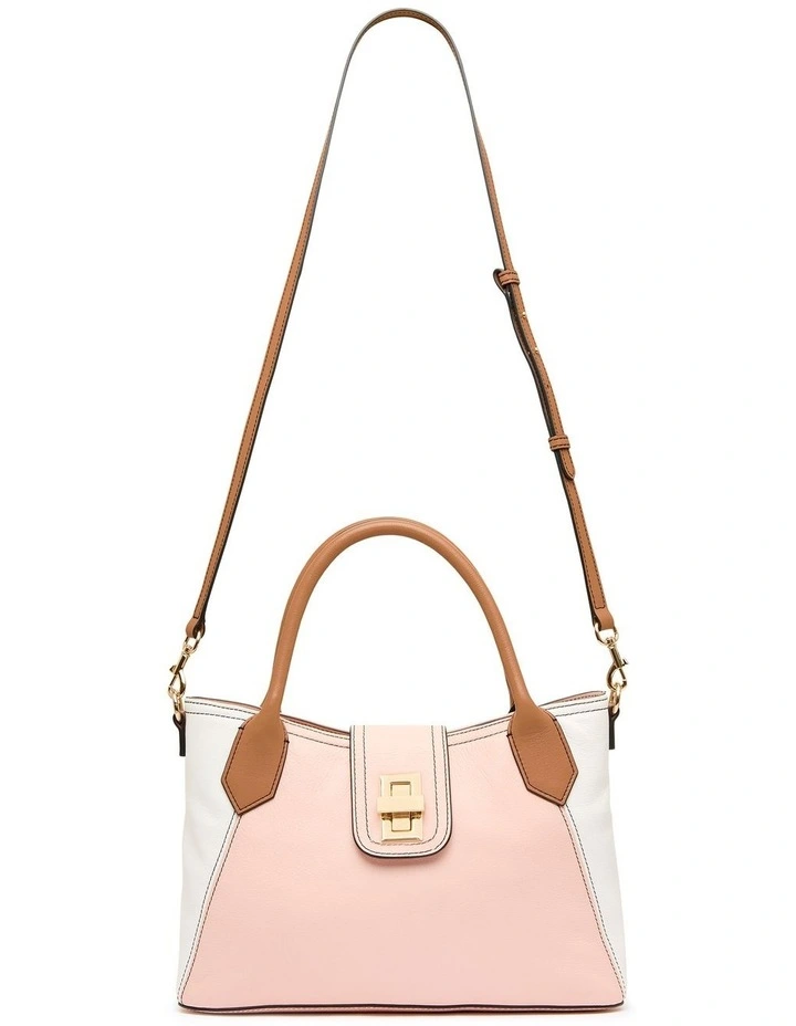 Mesina Leather Bag In Cream Multi 3 Mesina Leather Bag In Cream Multi