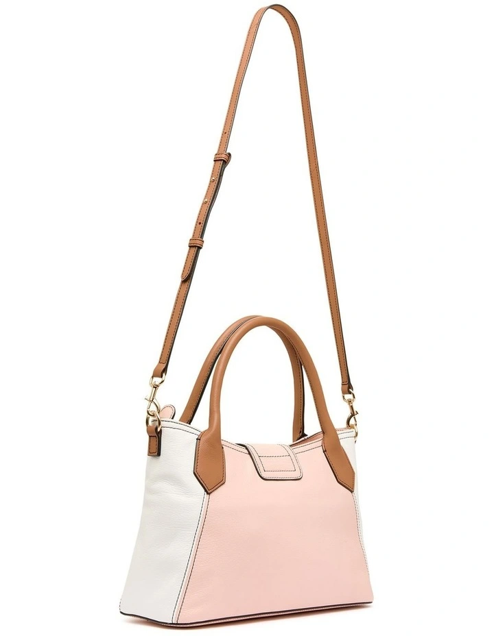 Mesina Leather Bag In Cream Multi 6 Mesina Leather Bag In Cream Multi - Image 4
