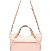 Novara Leather Tote Bag In Pink