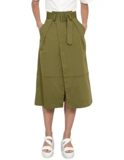 Tech Stretch Midi Skirt In Green 7 Tech Stretch Midi Skirt In Green -Women Summer Clothing Store 985095820 3 720x928