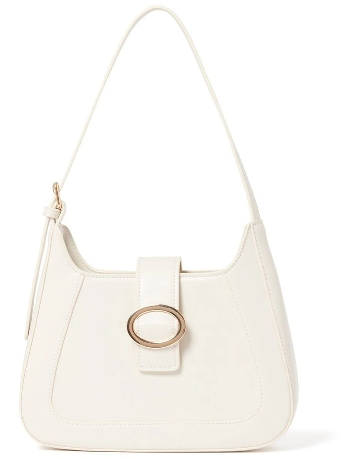 Forever New Tasha Buckle Shoulder Bag In White 3 Forever New Tasha Buckle Shoulder Bag In White