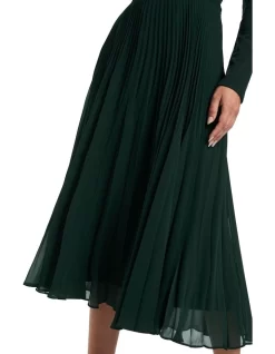 Tiarne Pleated Skirt In Green -Women Summer Clothing Store 985280140 3 720x928