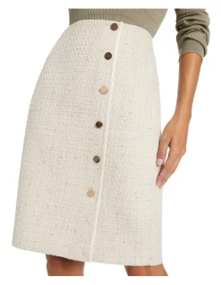 Clevance Boucle Pencil Skirt In Ivory 8 Clevance Boucle Pencil Skirt In Ivory -Women Summer Clothing Store 985280770 3 720x928