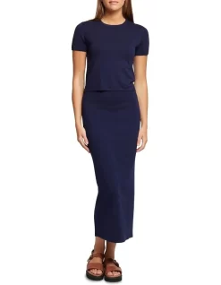 Oxford Millie Knitted Tube Skirt In Blue -Women Summer Clothing Store 986068720 5 1 720x928