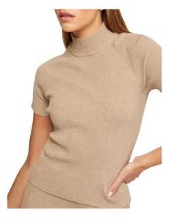 Oxford Dawn Knitted Short Sleeve Top In Beige 11 Oxford Dawn Knitted Short Sleeve Top In Beige -Women Summer Clothing Store 986069980 4 720x928