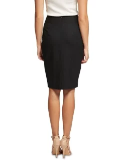 Oxford Monroe Wool Stretch Suit Skirt In Black -Women Summer Clothing Store 986076100 3 720x928