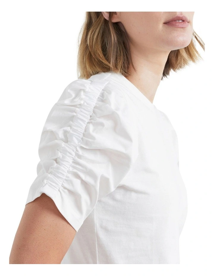 French Connection Spliced Rouched Sleeve Top 6 French Connection Spliced Rouched Sleeve Top - Image 4