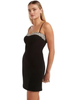 Forever New Ella Diamante Panel Corset Mini In Black 9 Forever New Ella Diamante Panel Corset Mini In Black -Women Summer Clothing Store 986706730 3 720x928