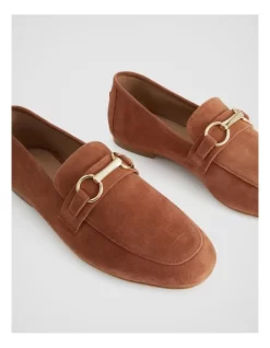 Snaffle Suede Loafer In Cinnamon -Women Summer Clothing Store 987609880 3 720x928