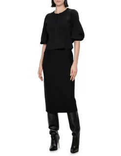 Milano Pencil Skirt In Black