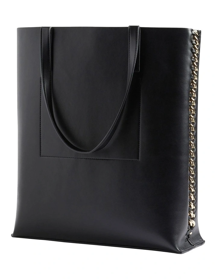 Chain Tote In Black 4 Chain Tote In Black - Image 2